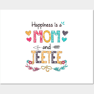 Happiness Is A Mom And Teetee Wildflower Happy Mother's Day Posters and Art